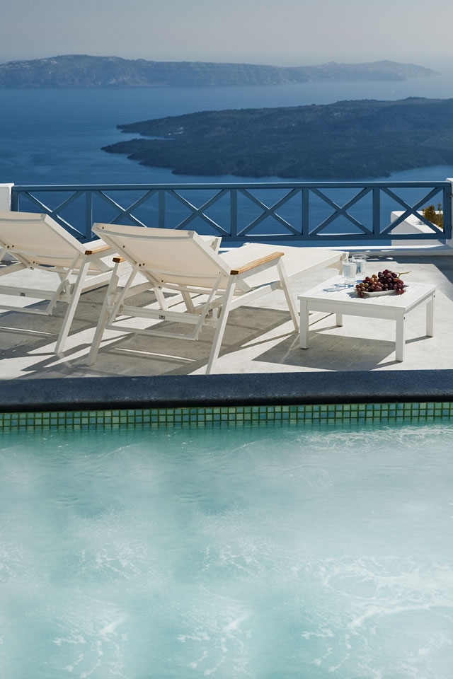 Hotel Gorgona Villas, Santorini, Griechenland, Imerovigli. Großes 24